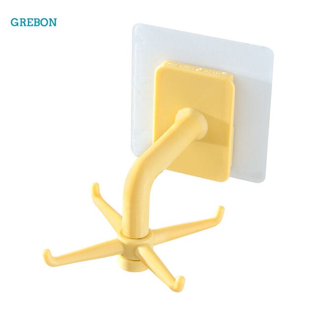 Kitchen Hook Organizer - CozyWhims Yellow