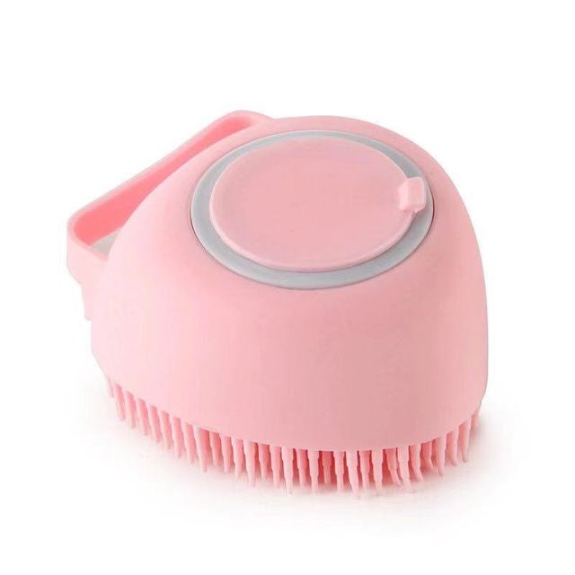 Pet Bathroom Massage Soft Brus - CozyWhims Heart-shaped-Pink-As-the-pictures