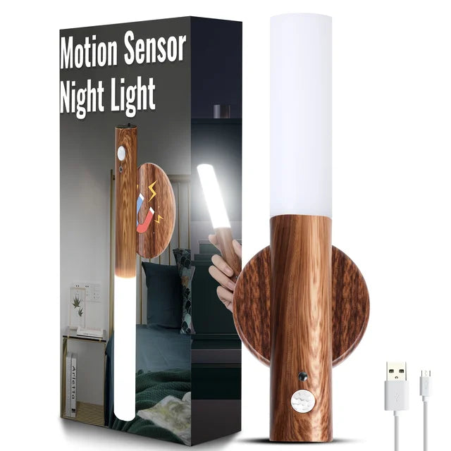 Wood Motion Sensor Light - CozyWhims Night-Light