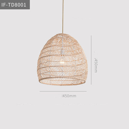 Zen Rattan Chandelier - CozyWhims Grey