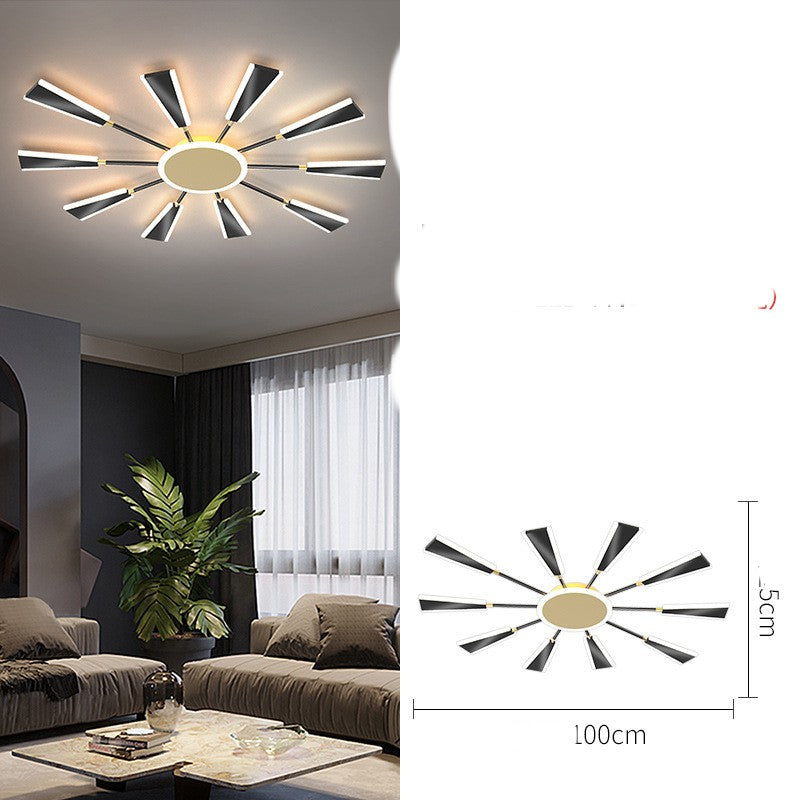 Nordic Ceiling Lamp Led Living Room - CozyWhims 11head-stepless-dimming