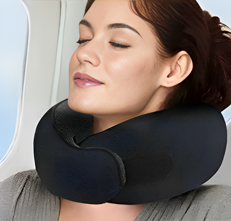 Travel Neck Pillow I - CozyWhims Dark-Blue