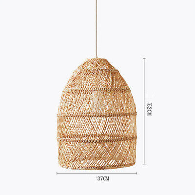 Zen Rattan Chandelier - CozyWhims A-type-small