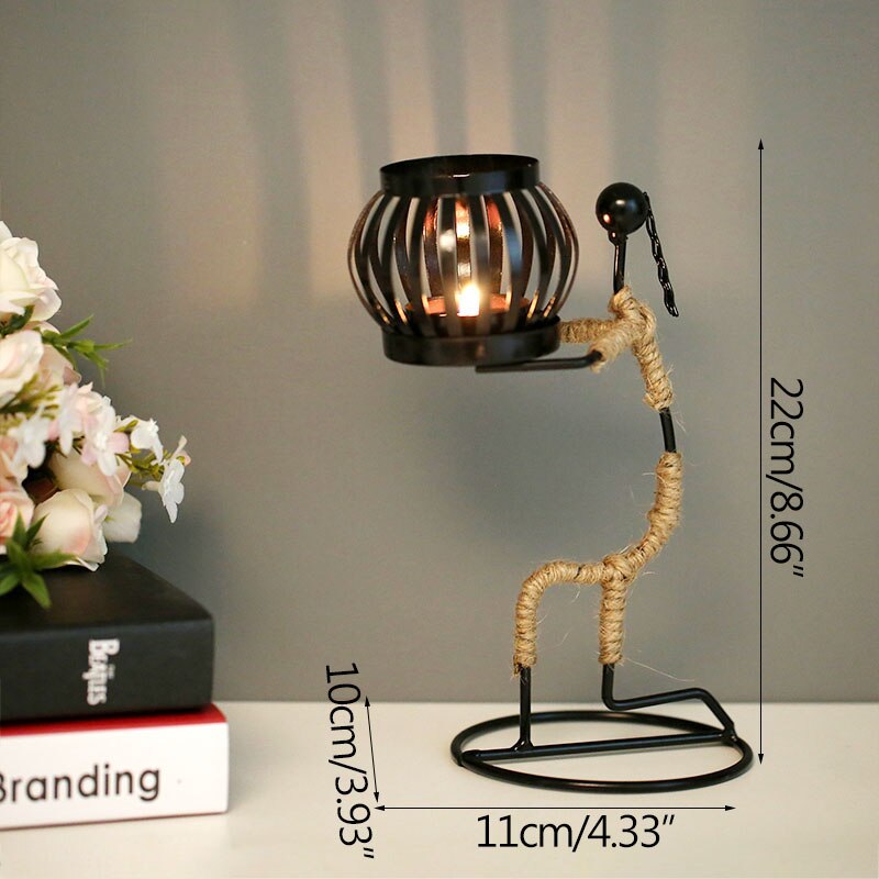 Nordic Metal Candlestick - CozyWhims G