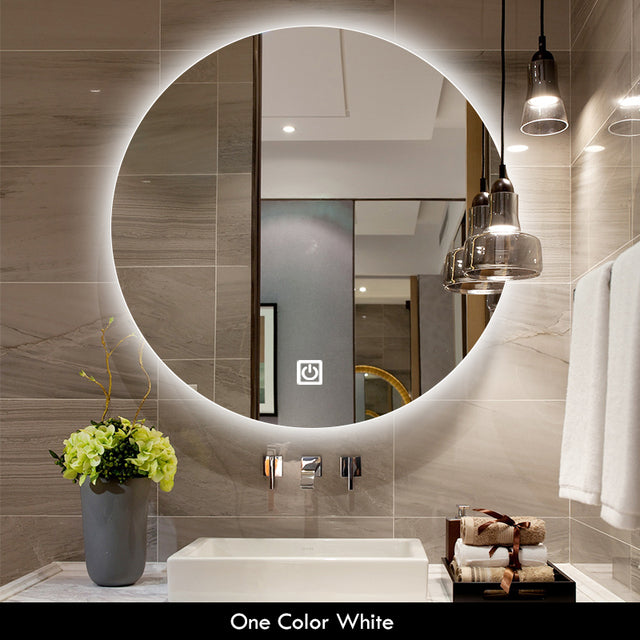 LED Bathroom Mirror - CozyWhims White-LED-40x40cm