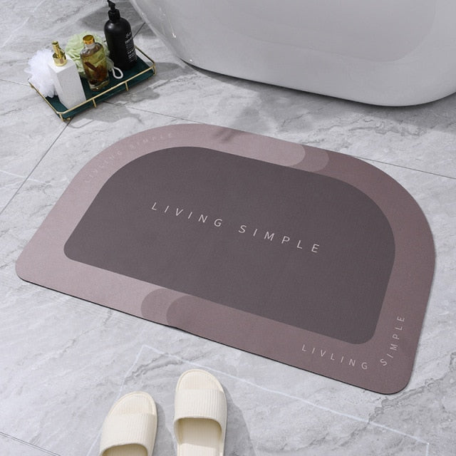 Quick Drying Bathroom Mat - CozyWhims Bath-Mat-013-50x80cm