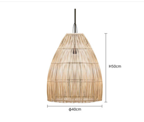 Zen Rattan Chandelier - CozyWhims Light-Brown