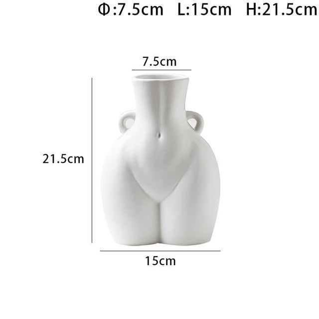 Home Décor Sculpture Ceramic Vase - CozyWhims D