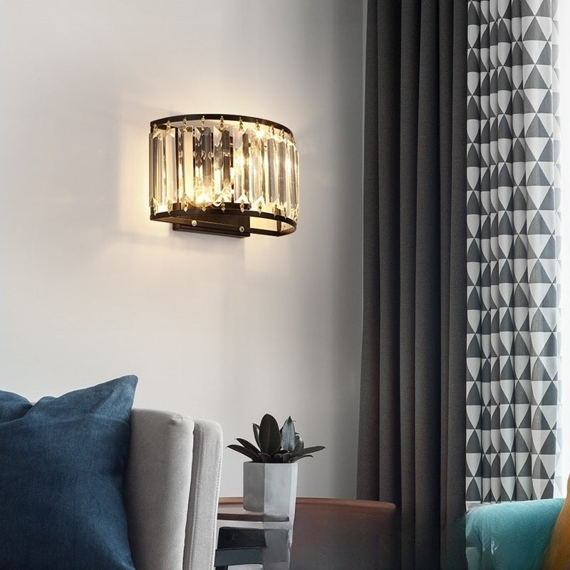 Crystal Cascade Wall Lamp - CozyWhims 