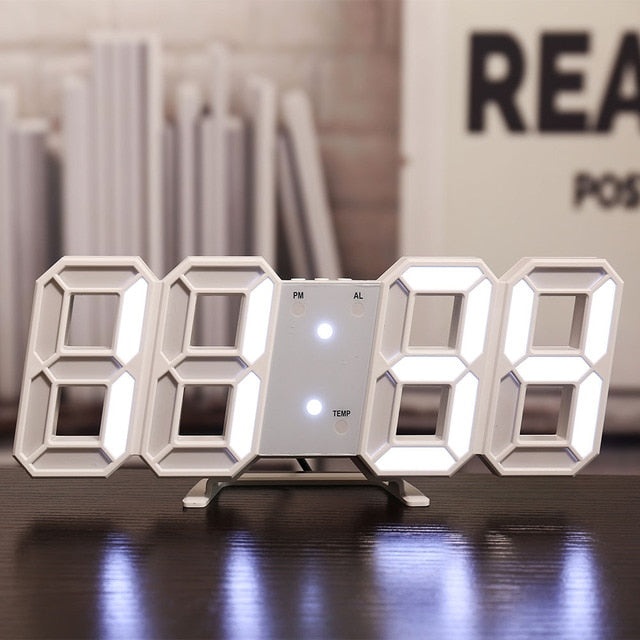 LED Digital Wall Clock - CozyWhims White-light