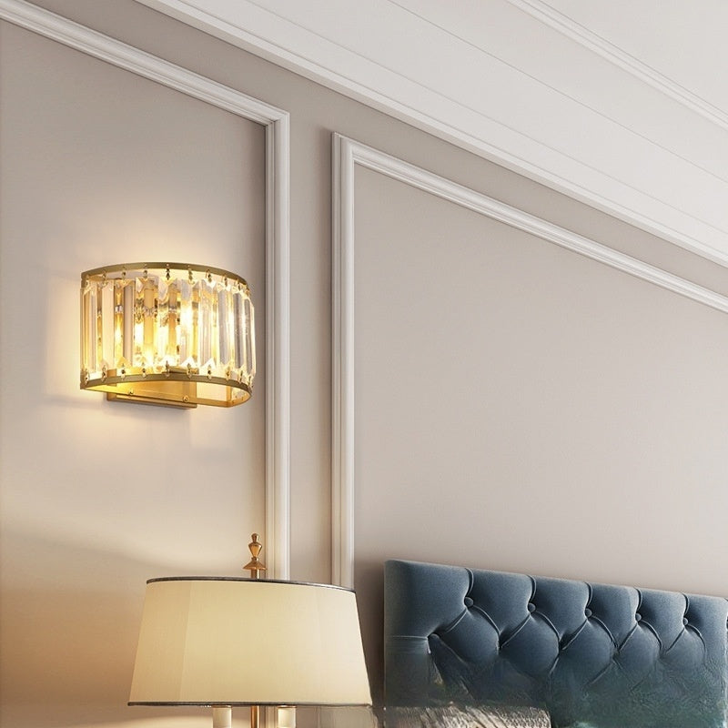 Crystal Cascade Wall Lamp - CozyWhims 