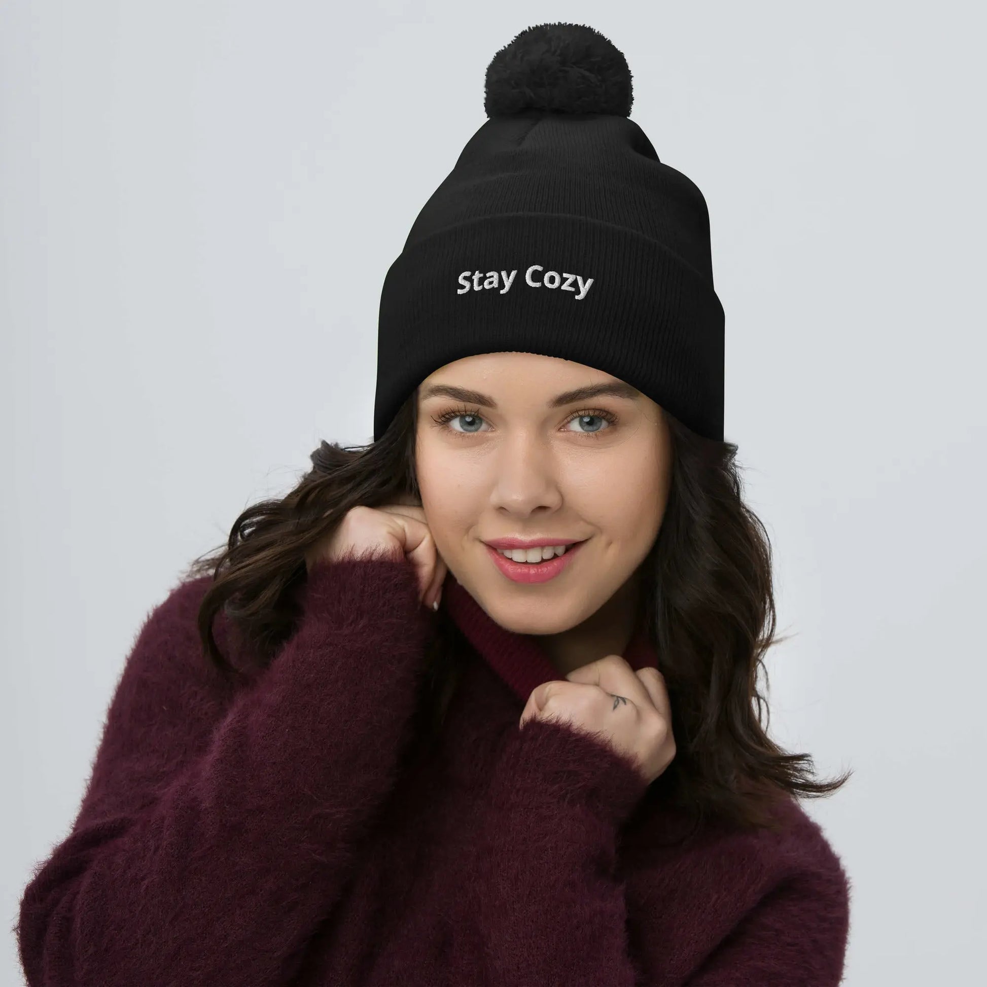 Pom-Pom Beanie CozyWhims