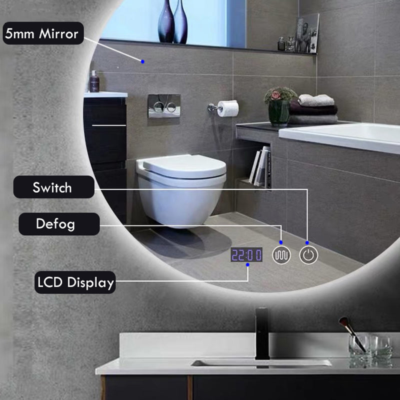 LED Bathroom Mirror - CozyWhims 