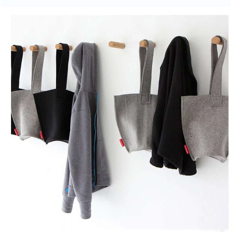 Wood Clothes Hanger Wall Mounted - CozyWhims 