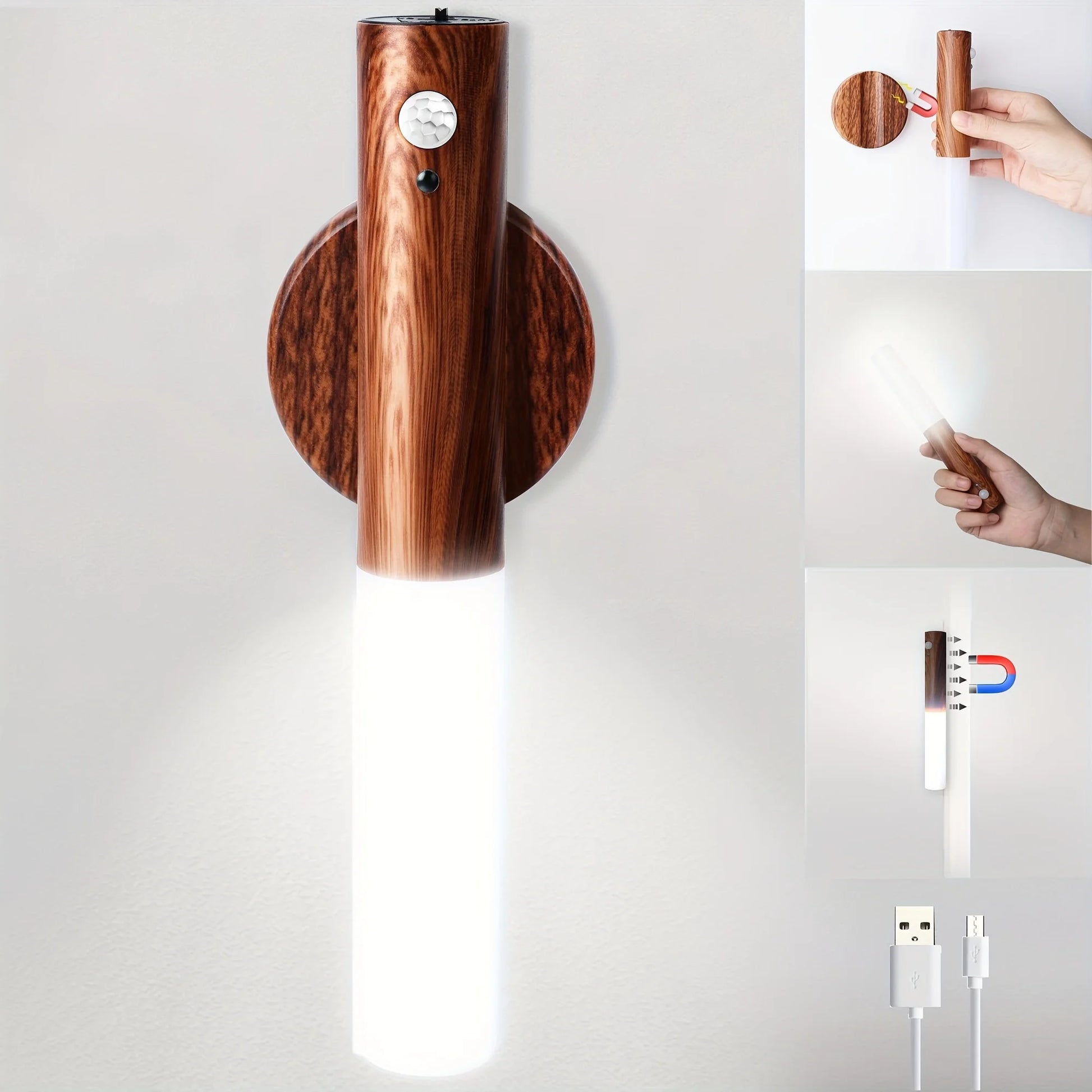 Wood Motion Sensor Light - CozyWhims 