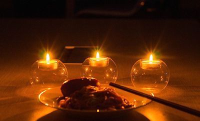 Europe-style Round Hollow Candle Glass - CozyWhims 