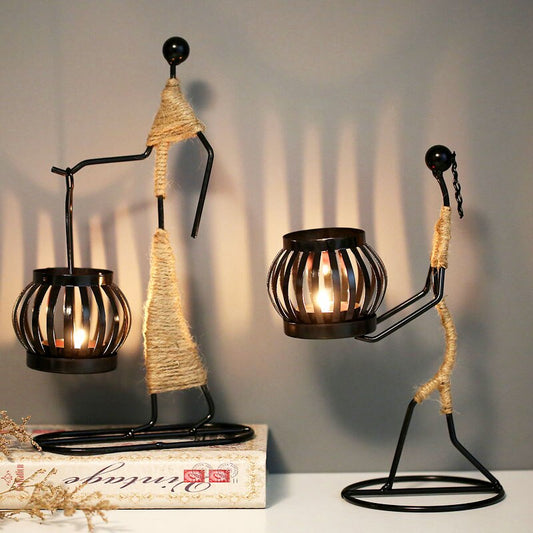 Nordic Metal Candlestick - CozyWhims 