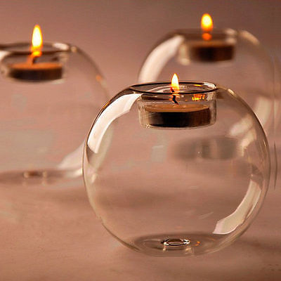 Europe-style Round Hollow Candle Glass - CozyWhims 