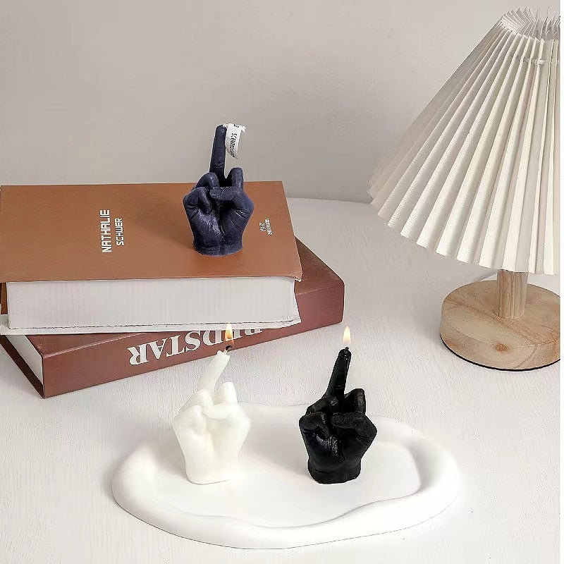 Middle Finger Shaped Scented Candles in - CozyWhims 