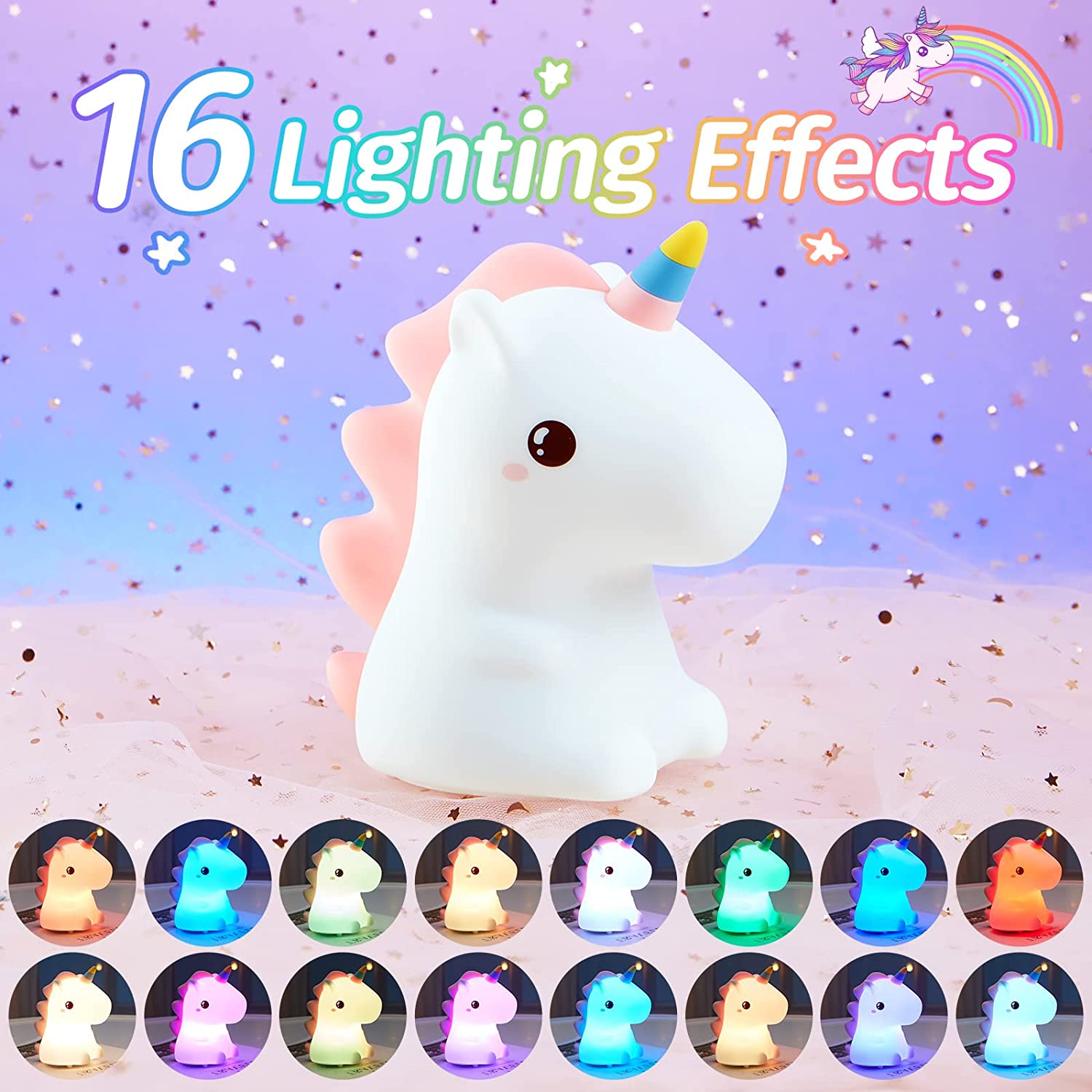 Unicorn Night Light - CozyWhims 