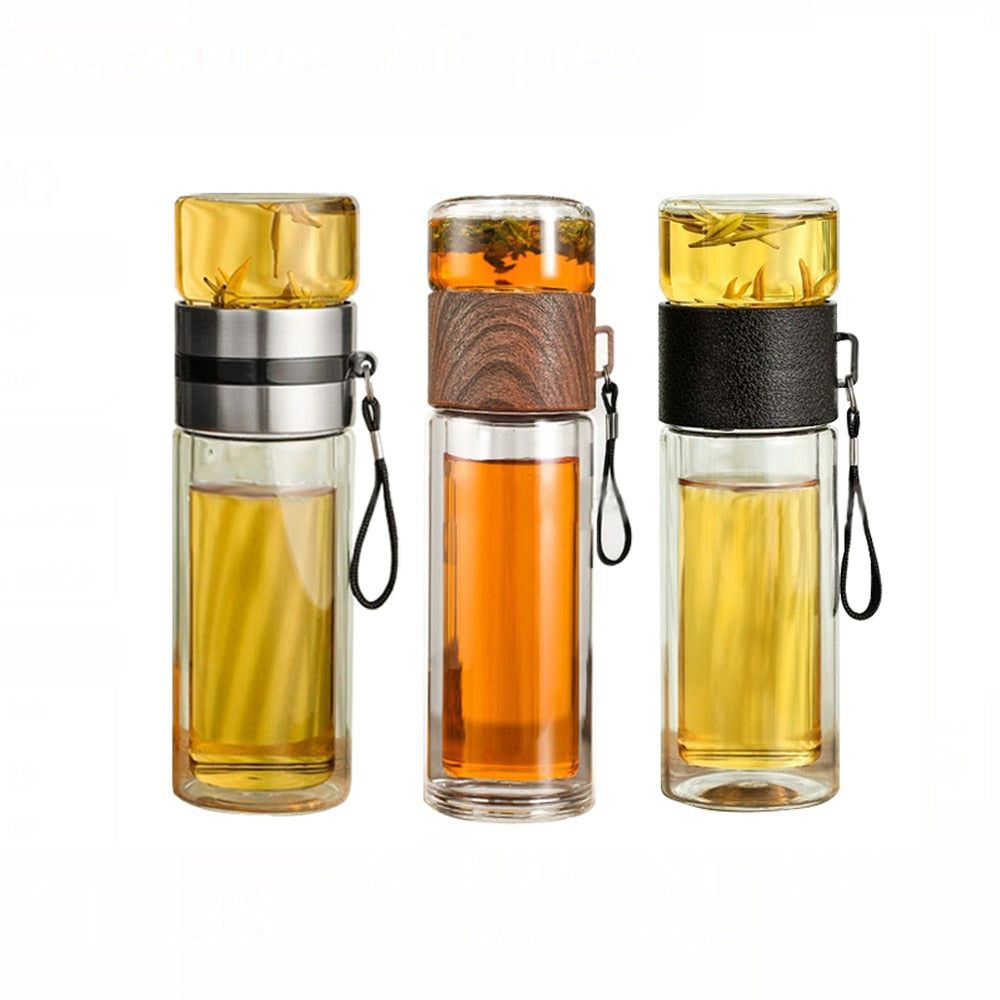 Portable Double Wall Thermal Bottle - CozyWhims 