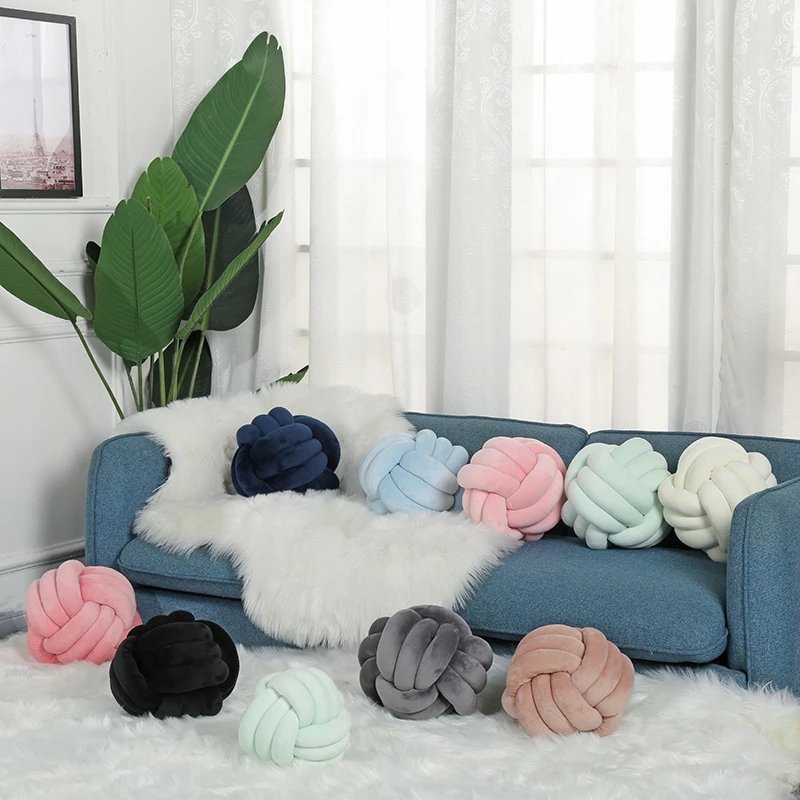 Knotted Ball Throw Pillow - CozyWhims 