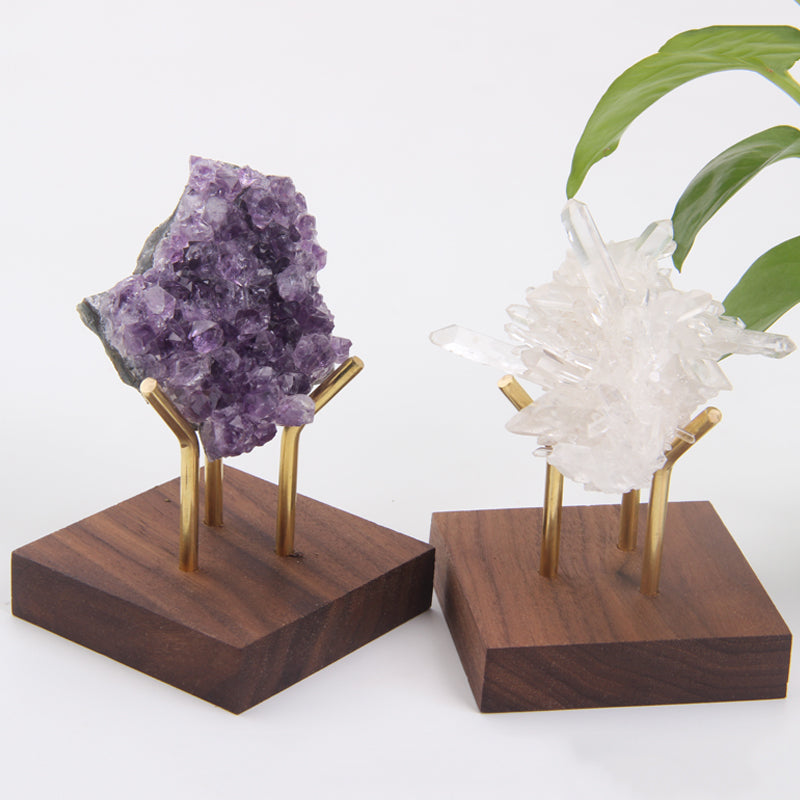 Wood Crystal Holder hi - CozyWhims 