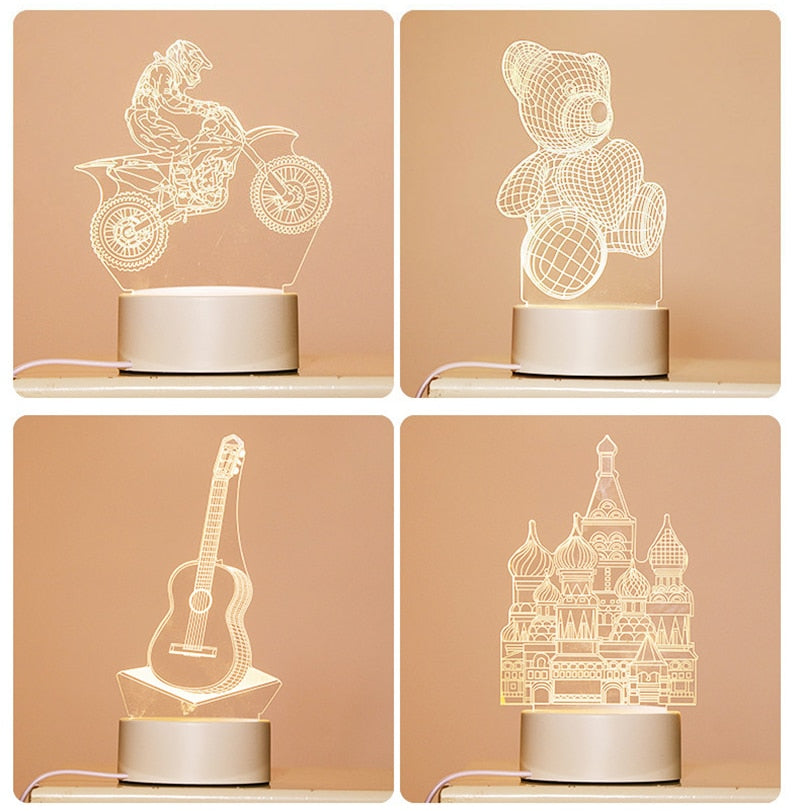 EnchantLight 3D LED Lamps - CozyWhims 