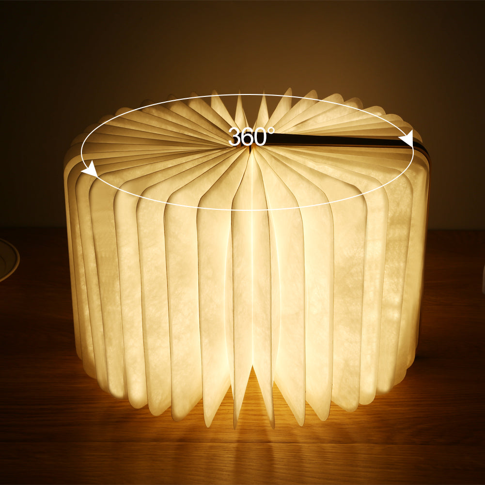 Wooden book lamp - CozyWhims 