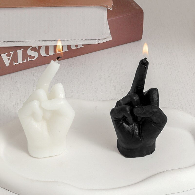 Middle Finger Shaped Scented Candles in - CozyWhims 