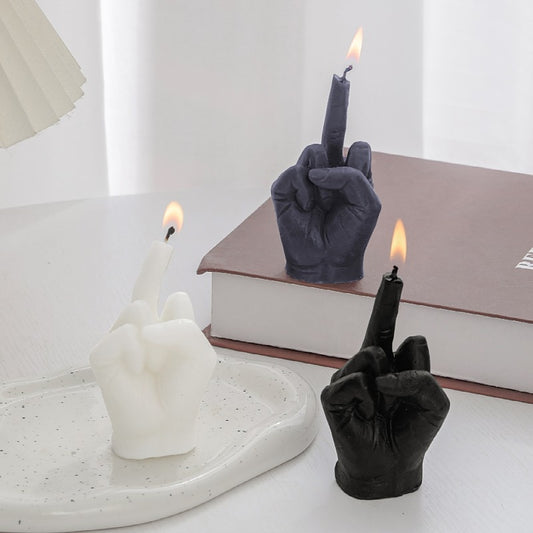 Middle Finger Shaped Scented Candles in - CozyWhims 