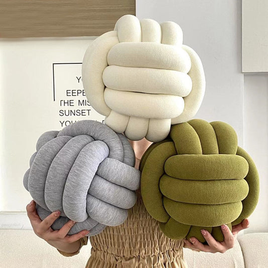 Knotted Ball Throw Pillow - CozyWhims 