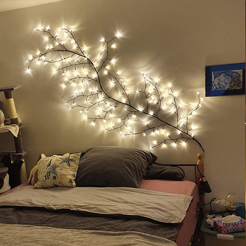 Enchanted Willow Vines, Christmas Decorations Flexible DIY Vines with Lights, 144 LED Vines, 2.3 Meters Willow Vine Lights - CozyWhims 