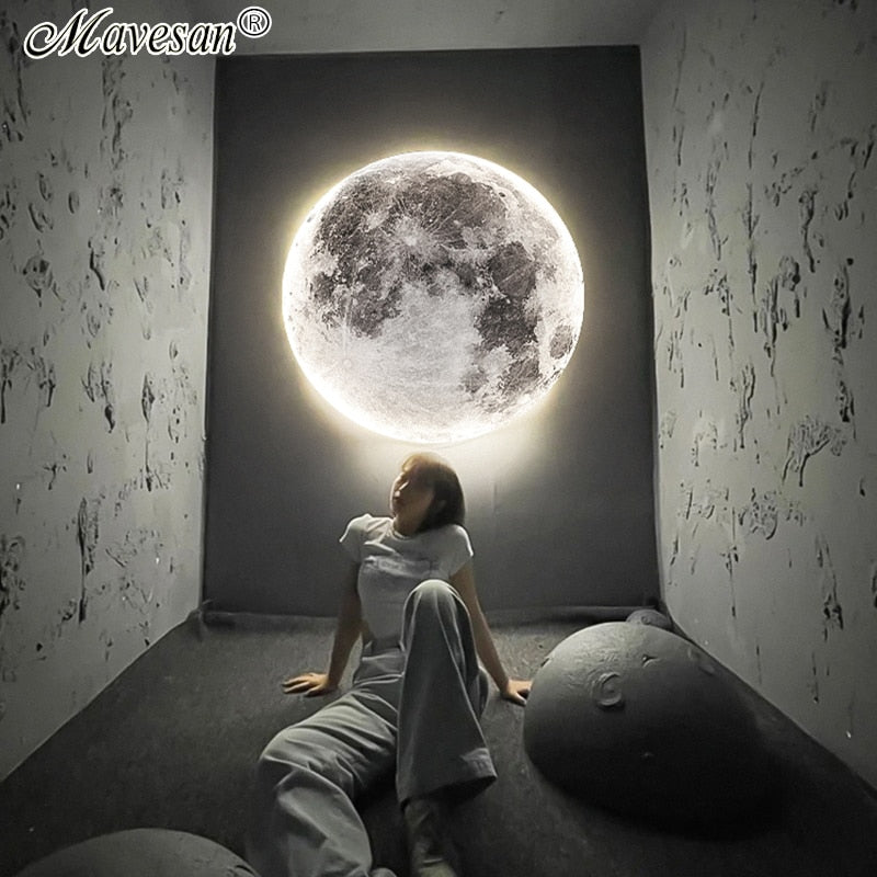 Moon LED Wall Light - CozyWhims 