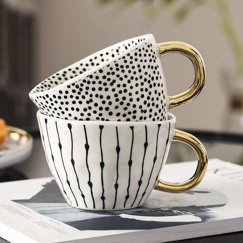 Artisan Hand-Painted Ceramic Mugs - CozyWhims