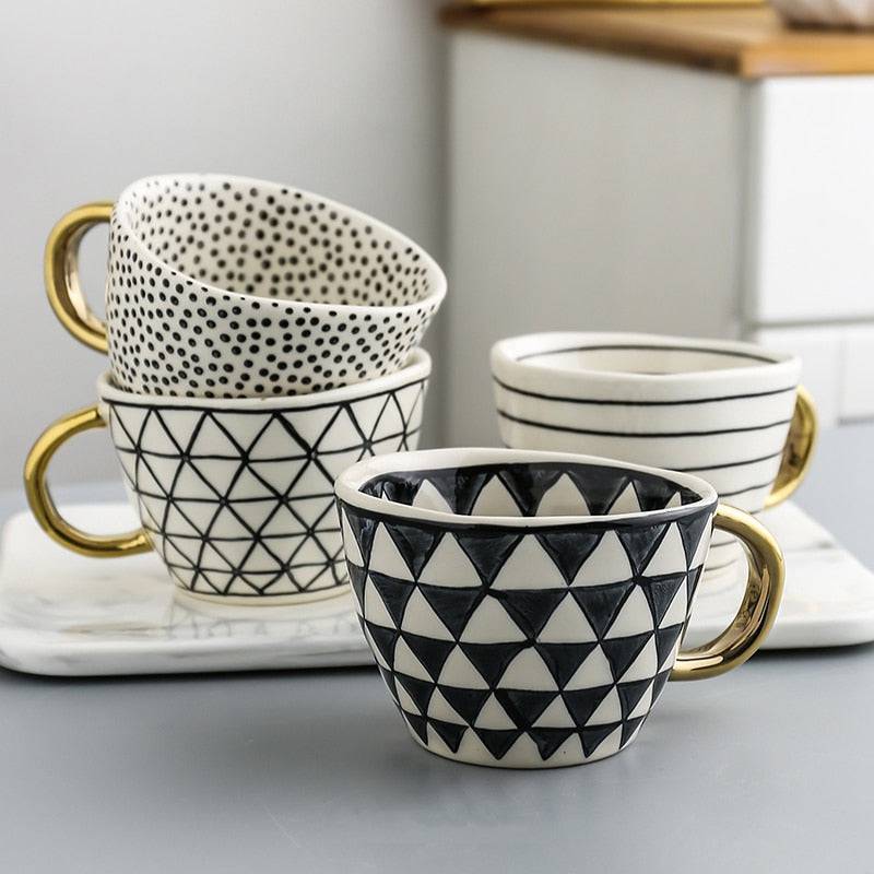 Artisan Hand-Painted Ceramic Mugs - CozyWhims