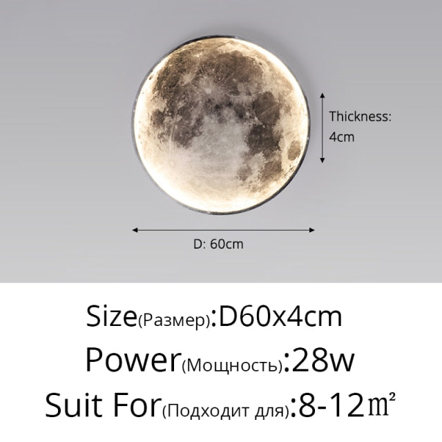 Moon LED Wall Light - CozyWhims 