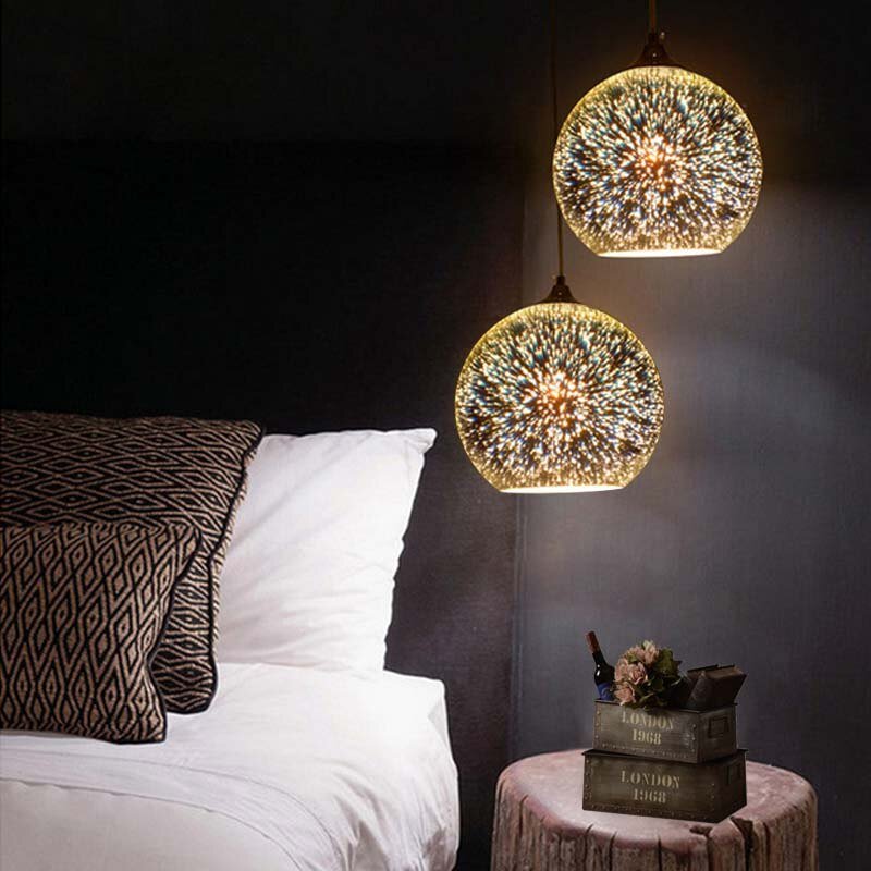 Celestial Glow 3D Mirror Glass Chandelier - CozyWhims0