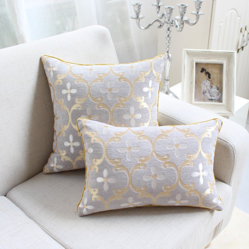 Chenille jacquard throw pillow - CozyWhimsHome Goods