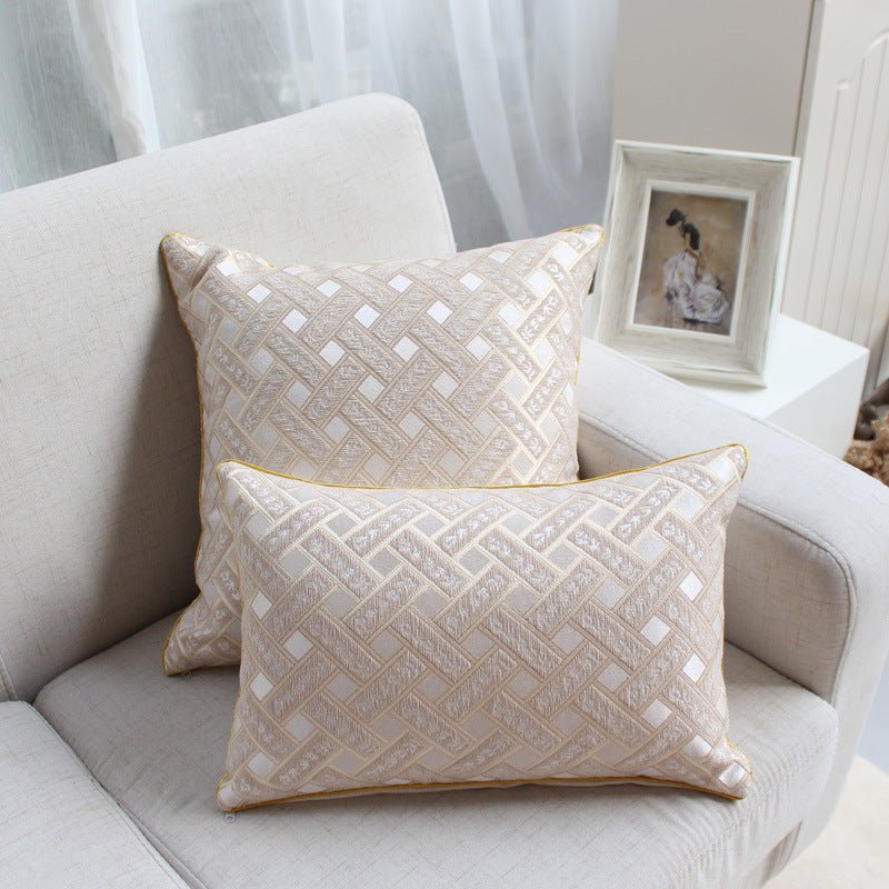 Chenille jacquard throw pillow - CozyWhimsHome Goods