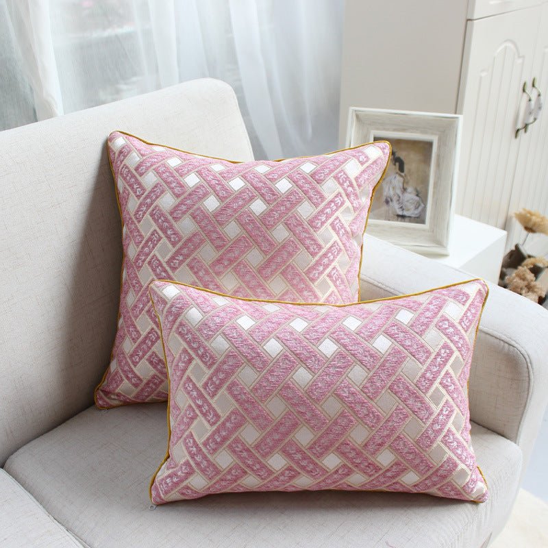 Chenille jacquard throw pillow - CozyWhimsHome Goods