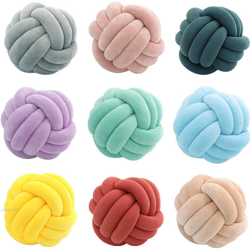 Knotted Ball Throw Pillow - CozyWhims 